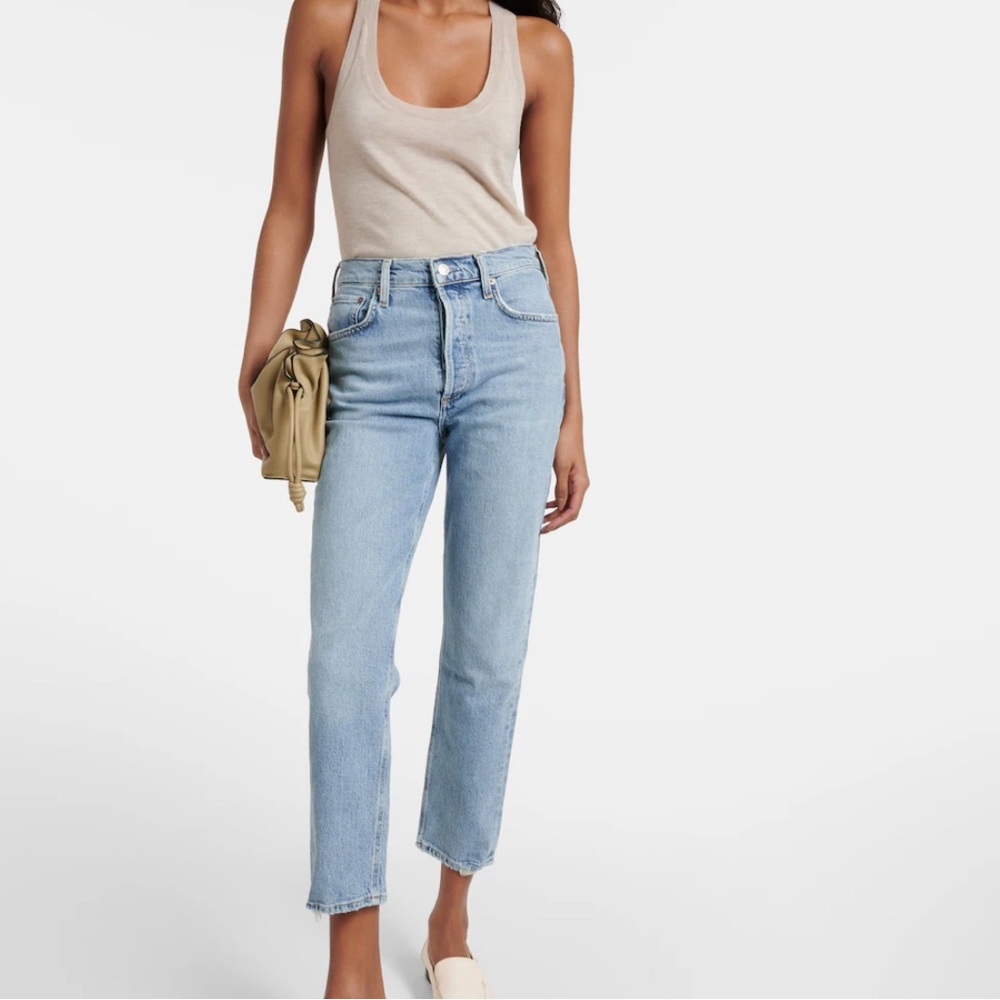 Agolde Light Blue High Rise Women Jeans